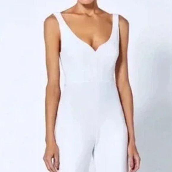 ALEXIS Laurenza Sweetheart Neckline White Jumpsuit Size Medium‎ - Picture 3 of 4